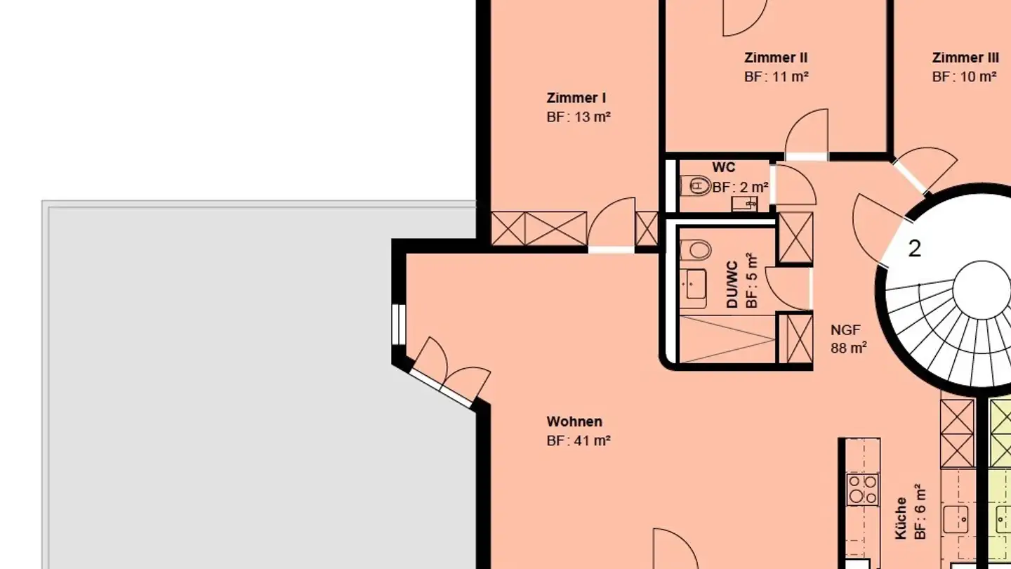 Single room for rent - 8037 Zürich - Photo 2