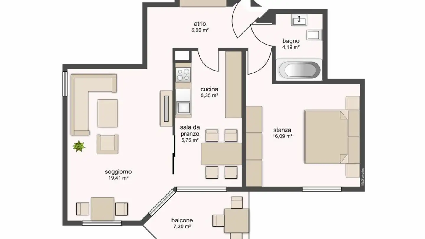 Apartment for rent - Via Pizzo Di Claro, 6500 Bellinzona