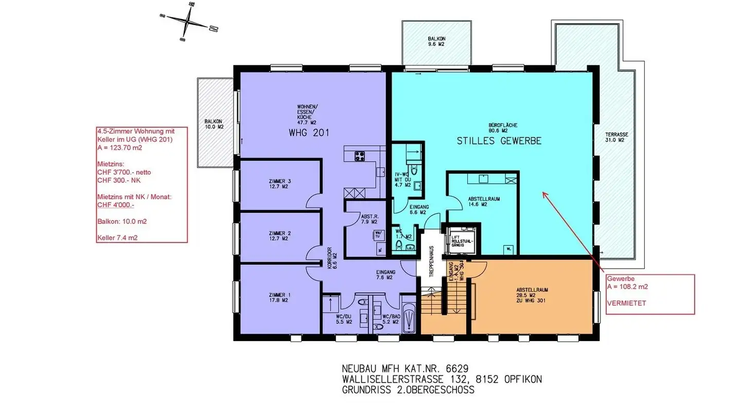 Commercial for rent - Wallisellerstrasse 132, 8152 Opfikon - Photo 2