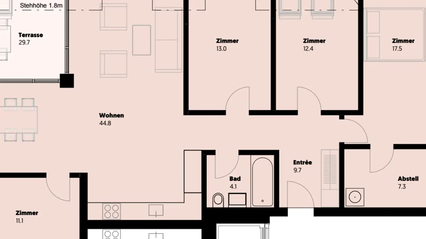 Wohnung mieten - Berggasse 25, 8332 Russikon - Foto 4