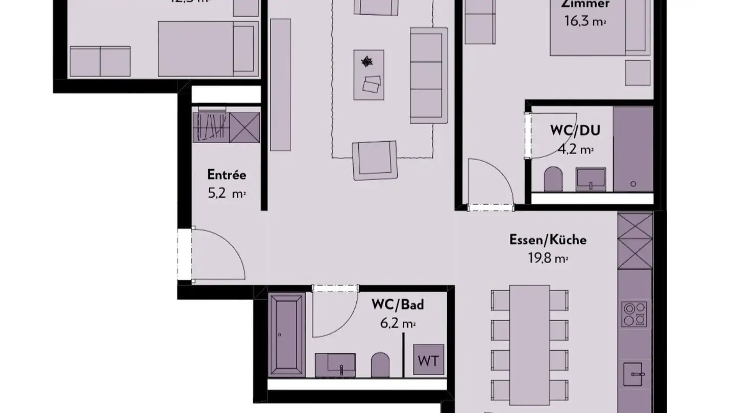 Wohnung mieten - Papillonallee 111b, 3172 Niederwangen b. Bern - Foto 4