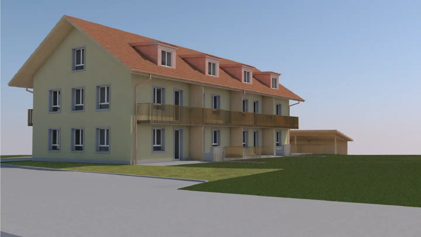 Row house for rent - Dorfplatz 8, 2565 Jens