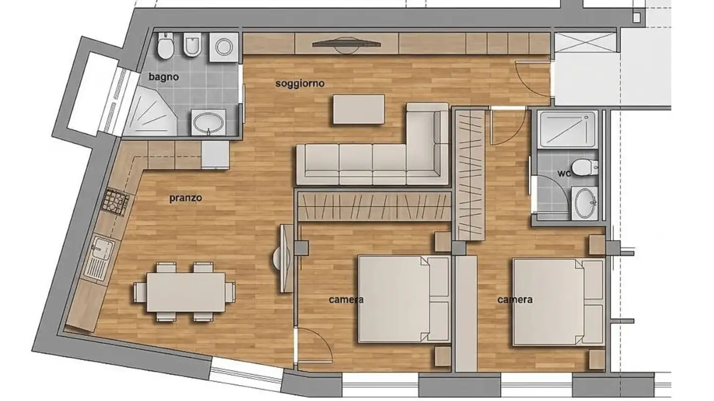 Appartamento in vendita - Via Zurigo, 6900 Lugano