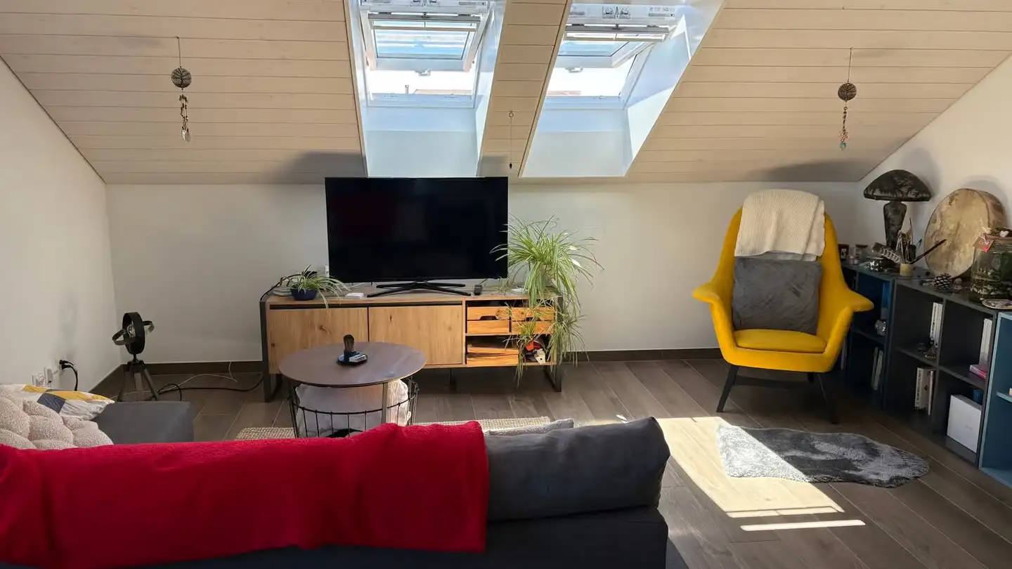 Attic flat for rent - Route De La Léchère 1, 1566 St-Aubin FR