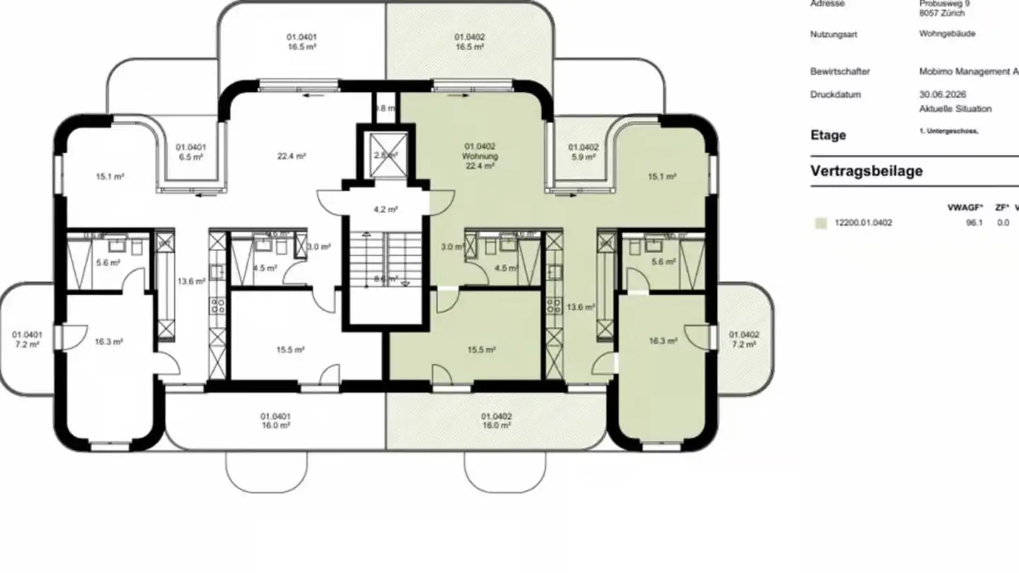 Penthouse mieten - Probusweg 9, 8057 Zürich - Foto 2