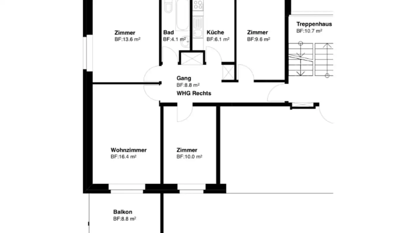 Appartamento in affitto - Kunklerstrasse 32, 8600 Dübendorf - Foto 3