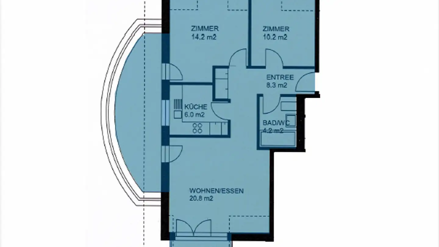 Appartement à louer - Bellevuestrasse 8b, 6280 Hochdorf - Photo 3