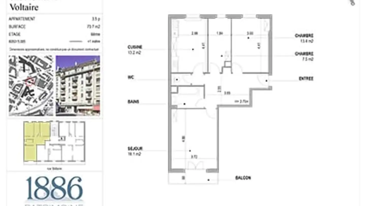 Appartamento in affitto - Rue Voltaire 24, 1201 Genève