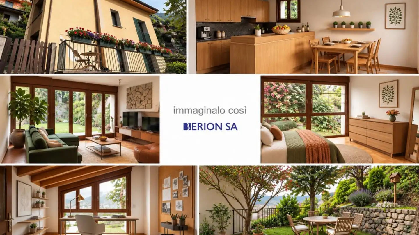 Maison individuelle à louer - Er Pulverína 12a, 6513 Monte Carasso