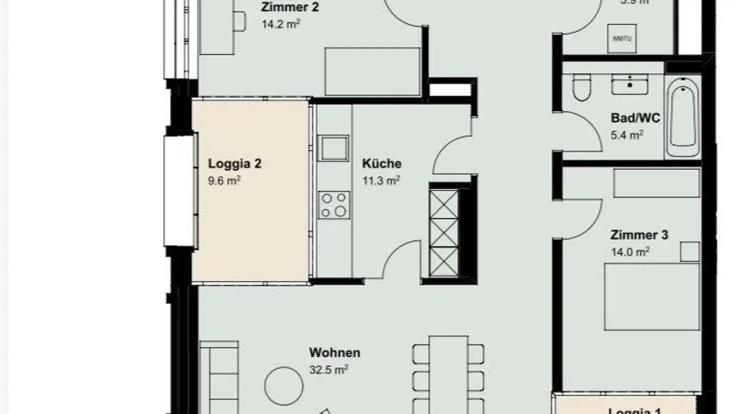 Chambre à louer - 8048 Zürich - Photo 2