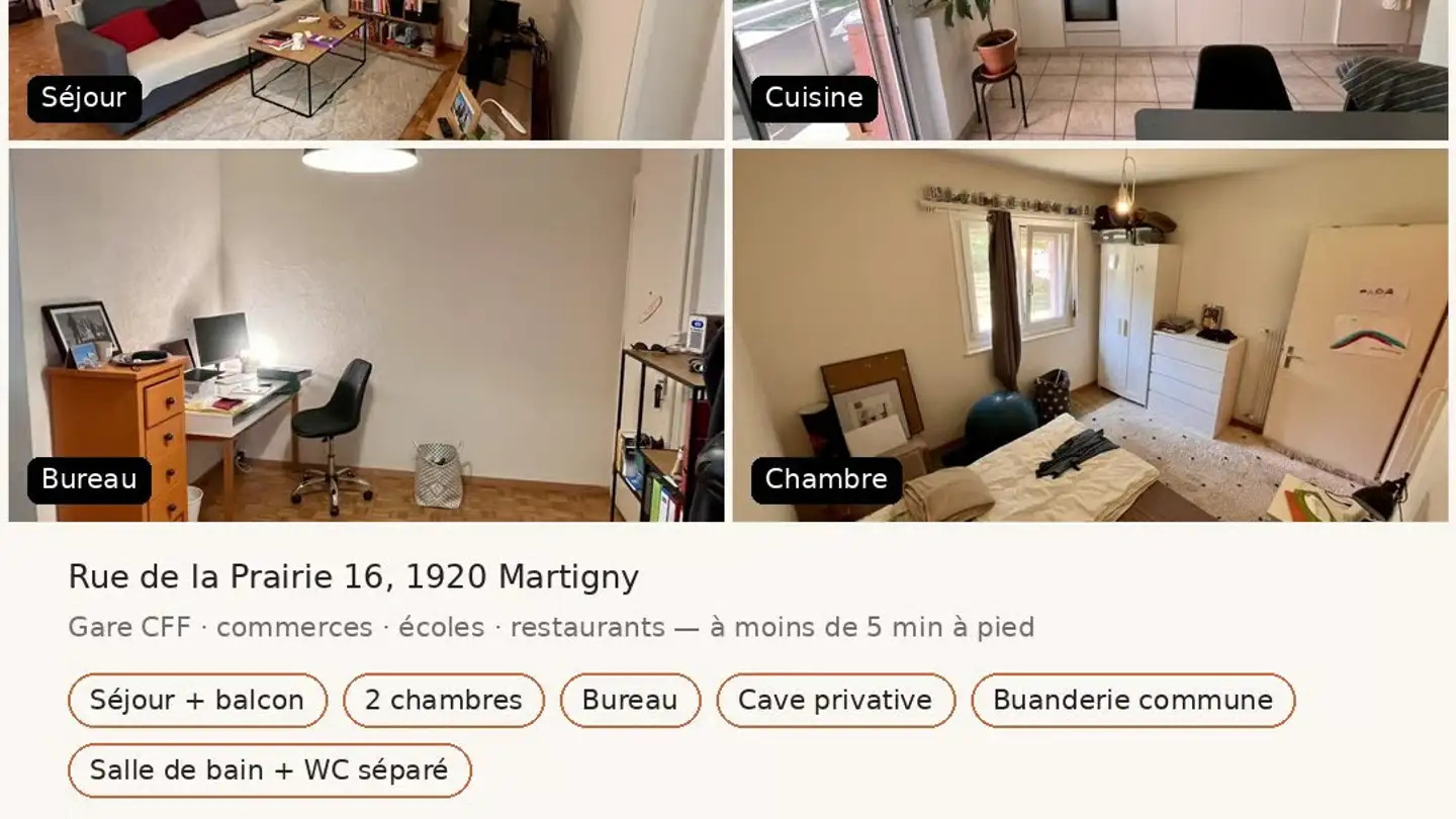 Apartment for rent - Rue De La Prairie 16, 1920 Martigny