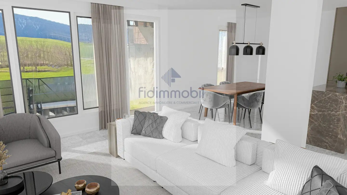 Appartement à vendre - La Champey 3a, 2056 Dombresson