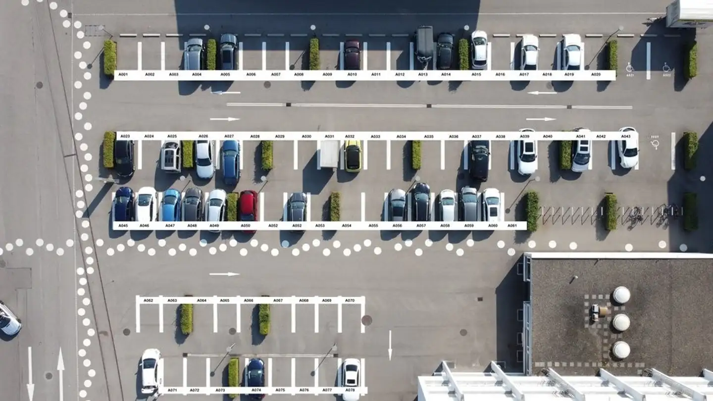 Parkplatz im Freien mieten - Güterstrasse 105, 4133 Pratteln