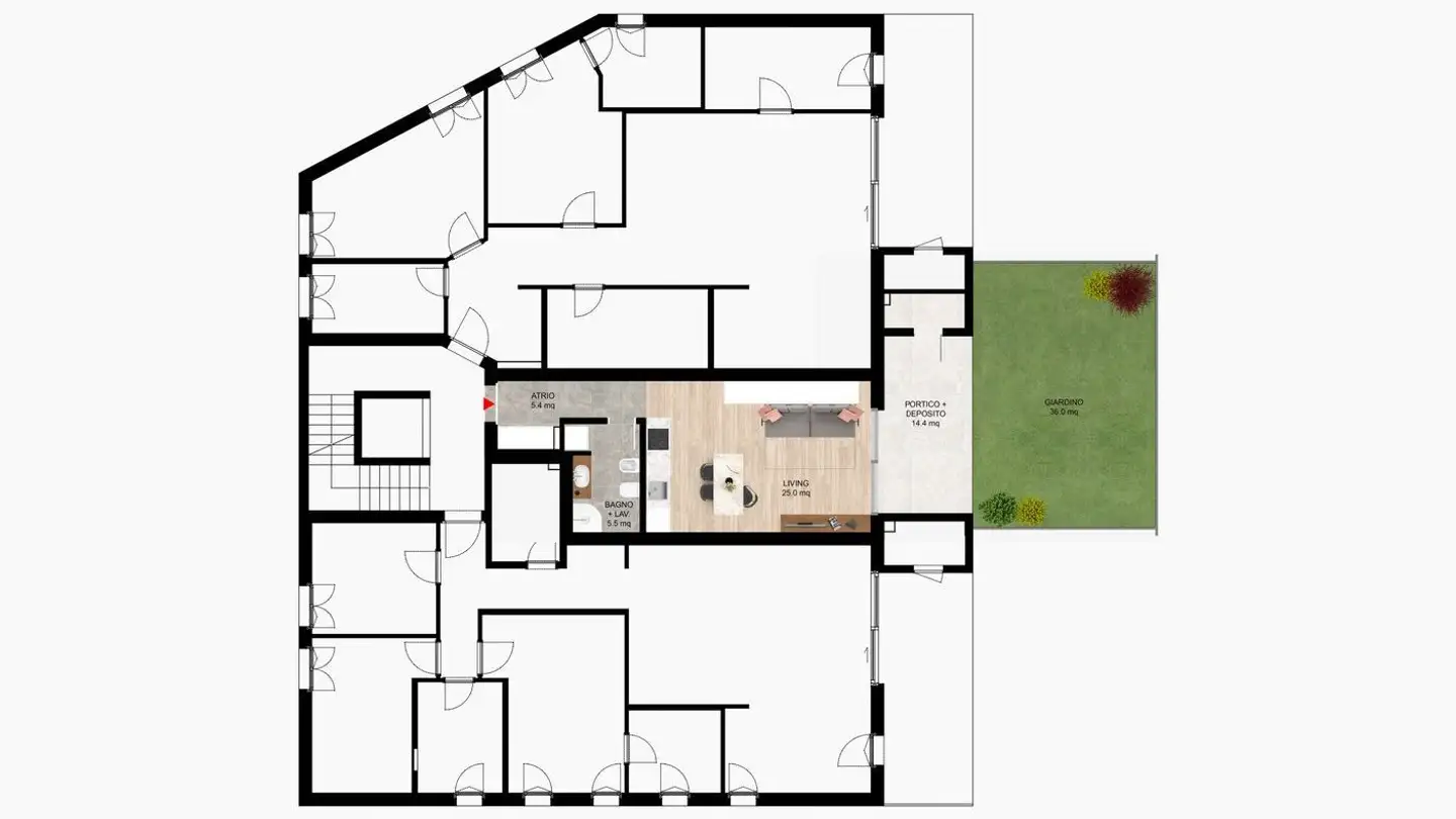 Appartamento in vendita - Via Sirana 11, 6814 Lamone - Photo 3