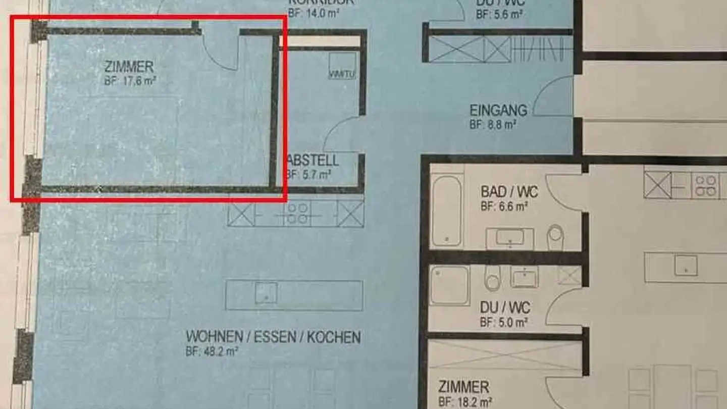 Single room for rent - Bahnhofstrasse 18, 9470 Buchs SG - Photo 2
