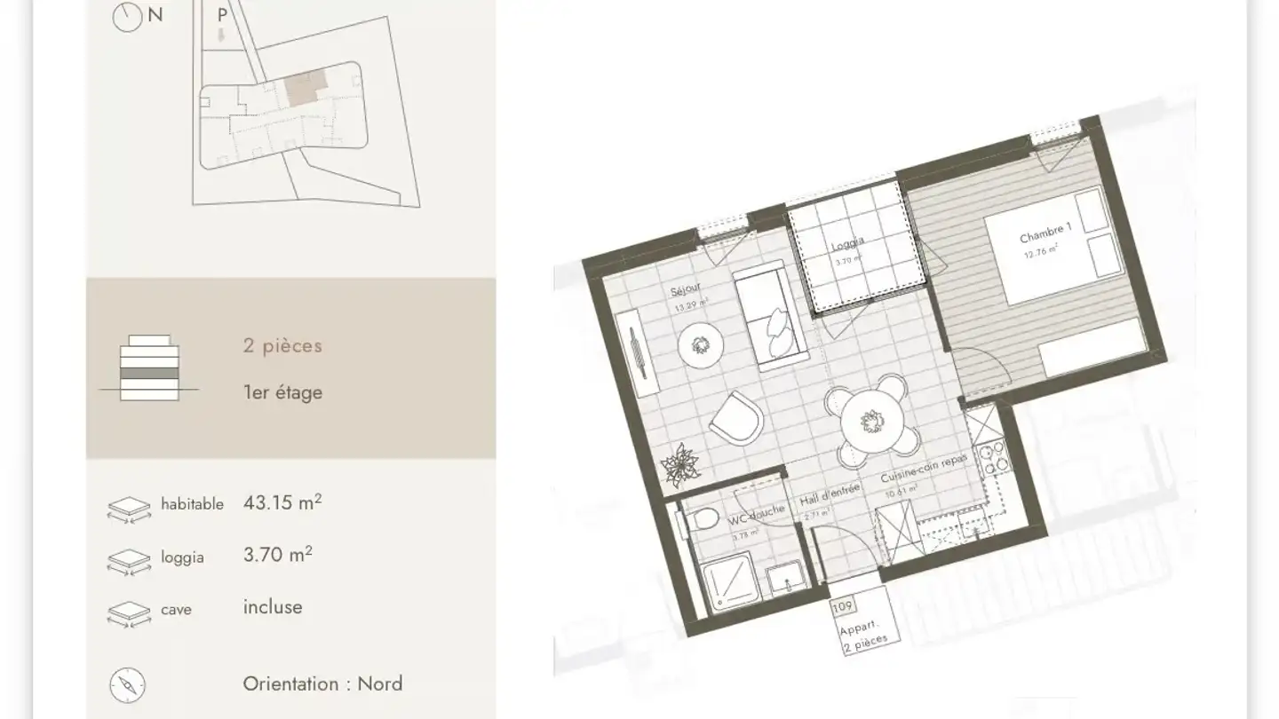 Apartment for rent - Route Du Mont-Carmel 19, 1762 Givisiez