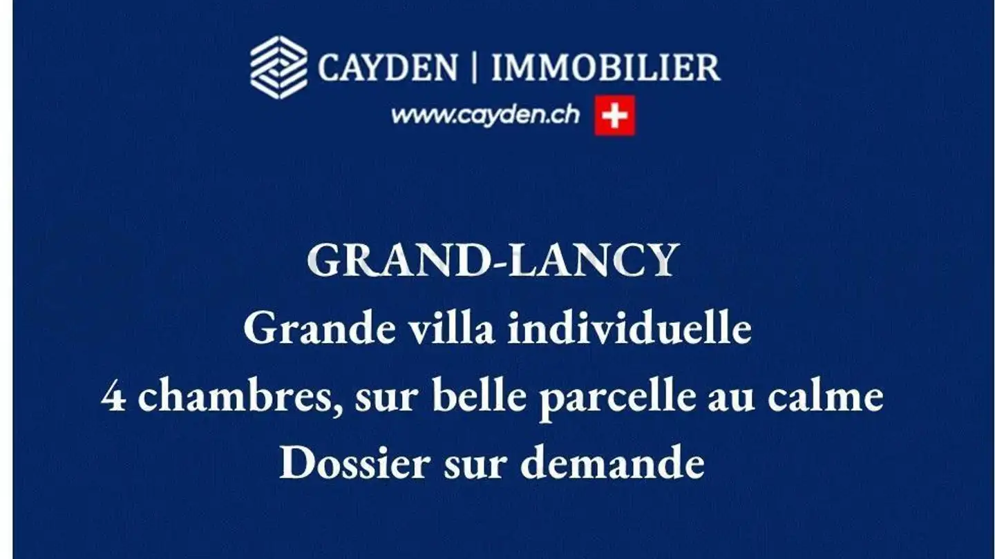 Single house for sale - Route Du Grand-Lancy, 1212 Grand-Lancy