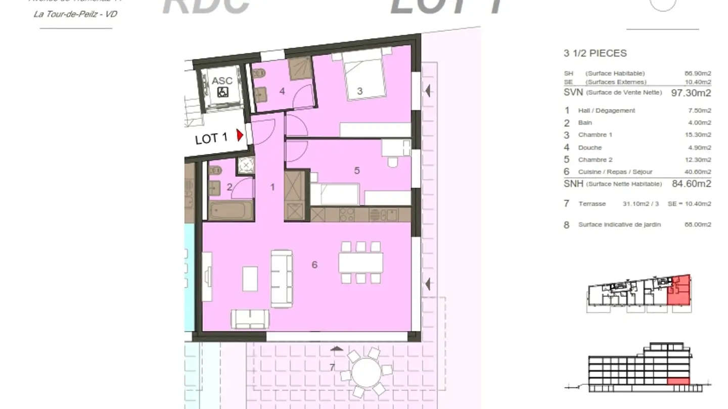 Wohnung kaufen - Avenue De Traménaz, 1814 La Tour-de-Peilz - Foto 4
