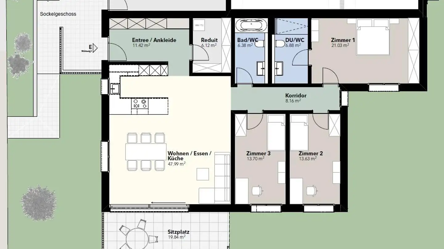 Stepped apartment for sale - Sonnhaldenstrasse, 5027 Herznach - Photo 3