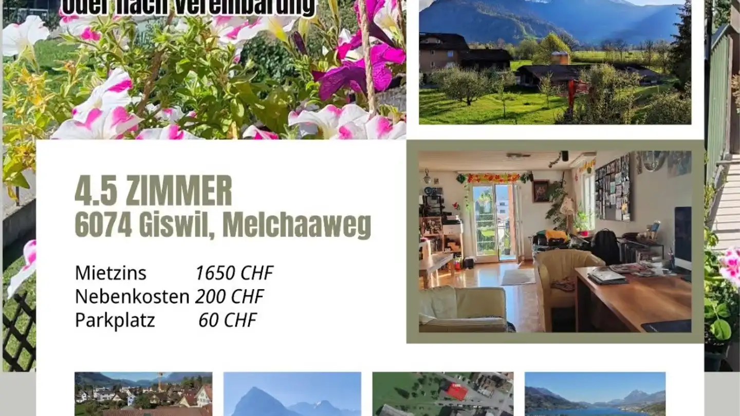 Appartement à louer - Melchaaweg, 6074 Giswil