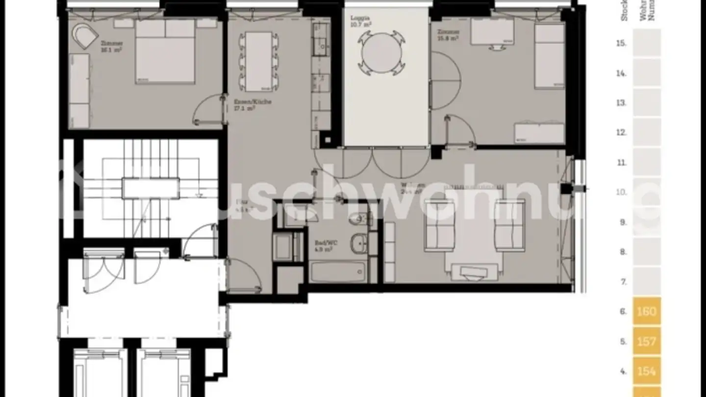 Wohnung mieten - 8048 Zürich
