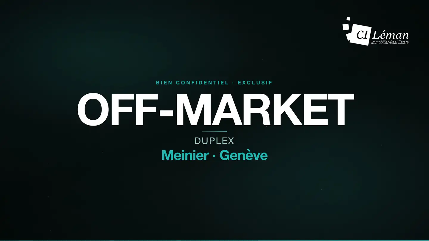 Appartement à vendre - 1252 Meinier