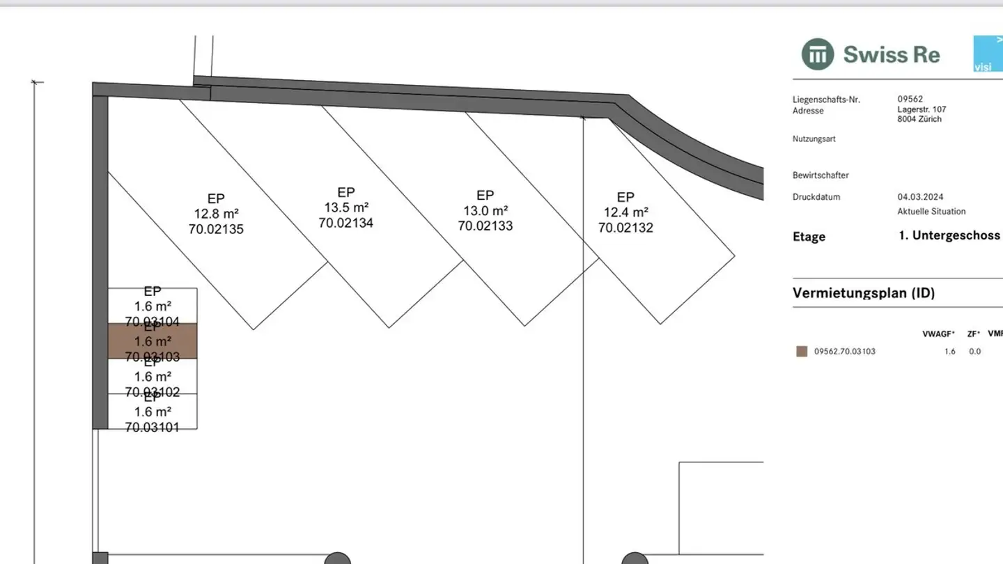 Garage singolo in affitto - Lagerstrasse 107, 8004 Zürich - Foto 2