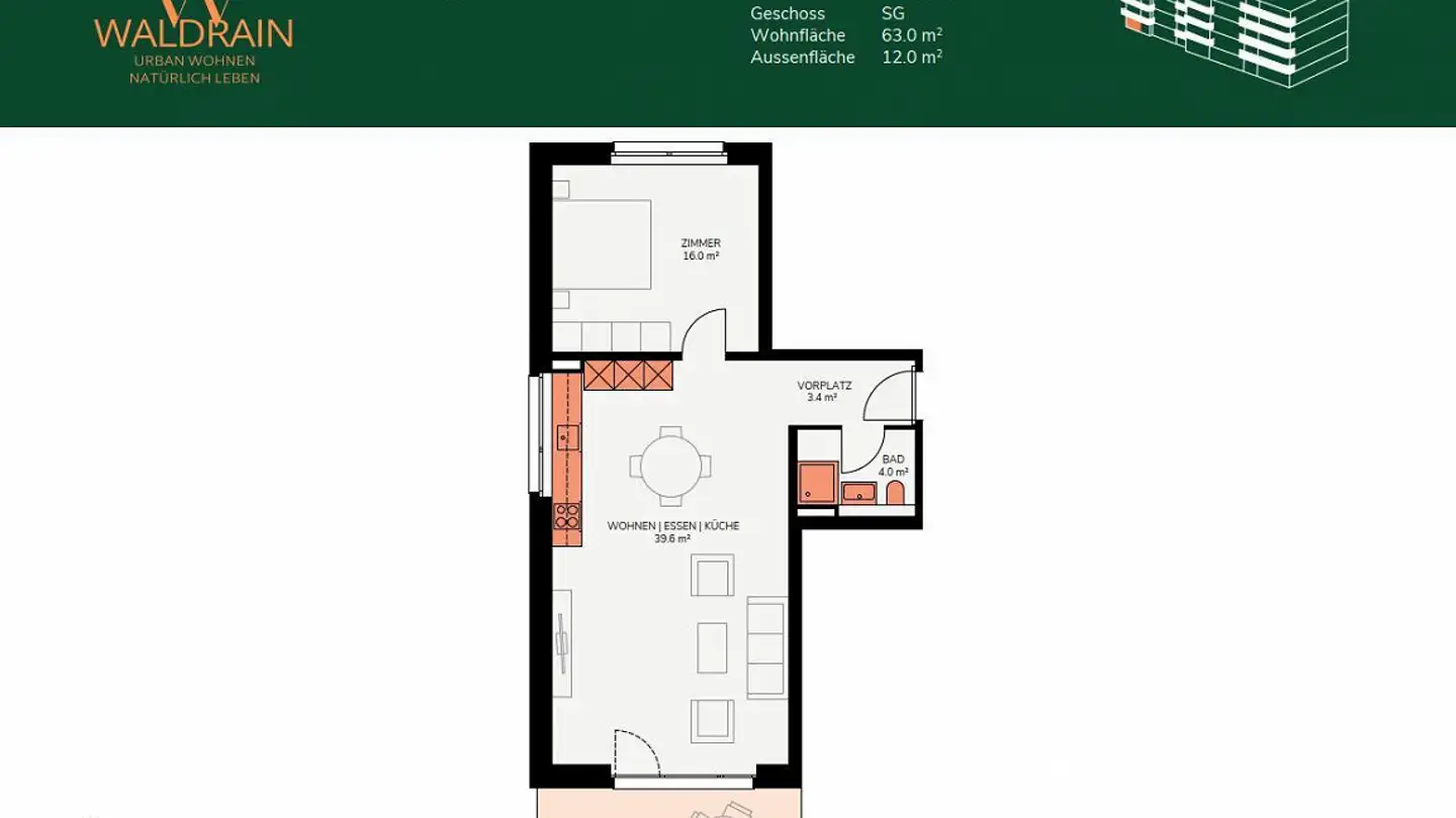 Appartamento in affitto - Waldrain 11, 4104 Oberwil BL - Foto 4
