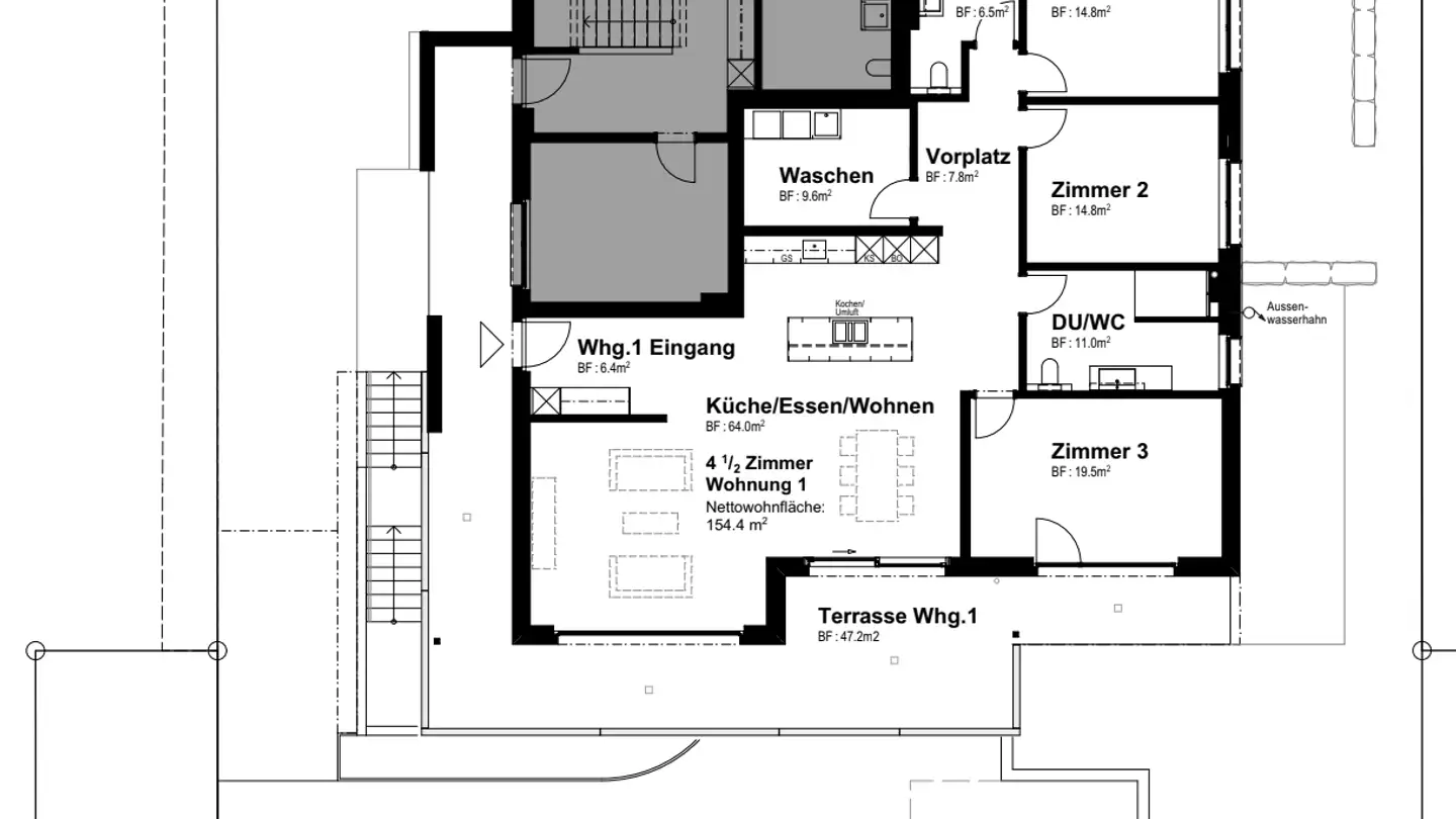 Appartamento in affitto - 8725 Gebertingen - Foto 4