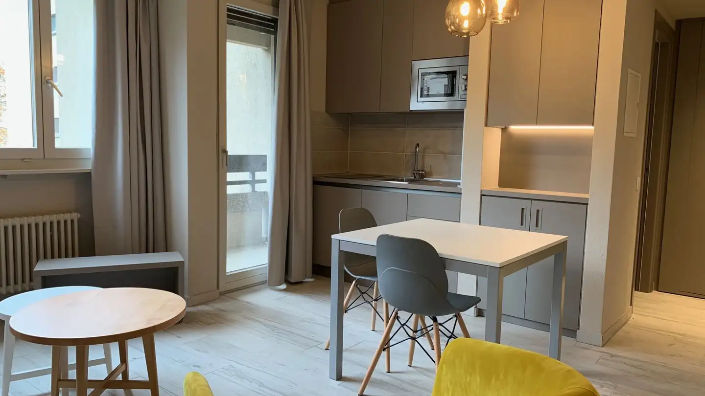 Appartement meublé à louer - Viale C. Olgiati 20, 6512 Giubiasco