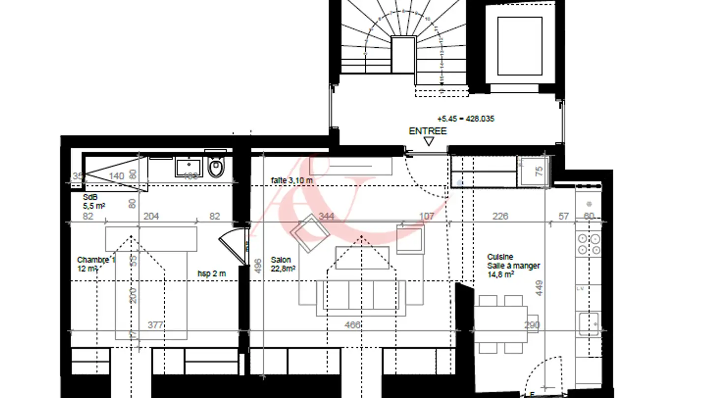 Wohnung mieten - Rue Centrale 35, 1804 Corsier-sur-Vevey - Foto 3