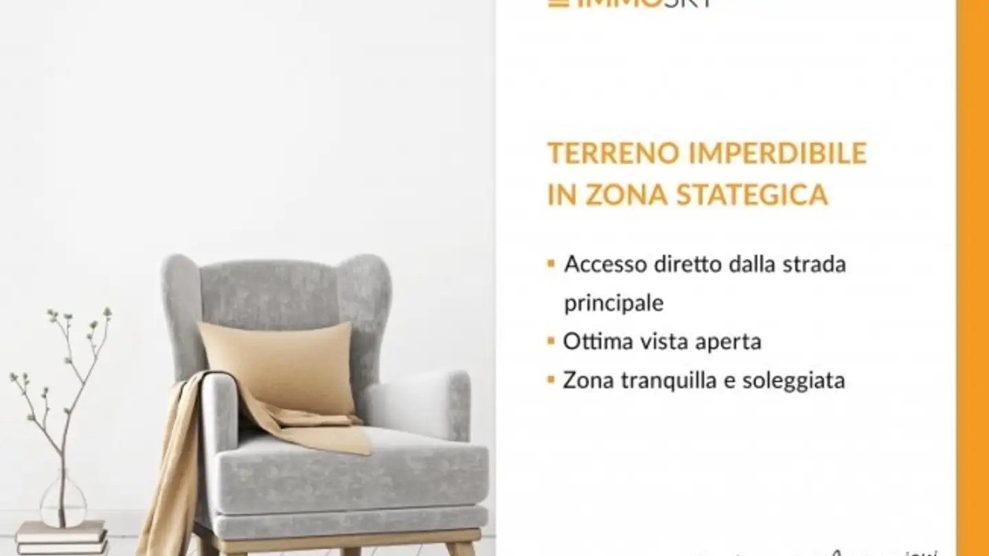 Constructible plot for sale - 6830 Chiasso