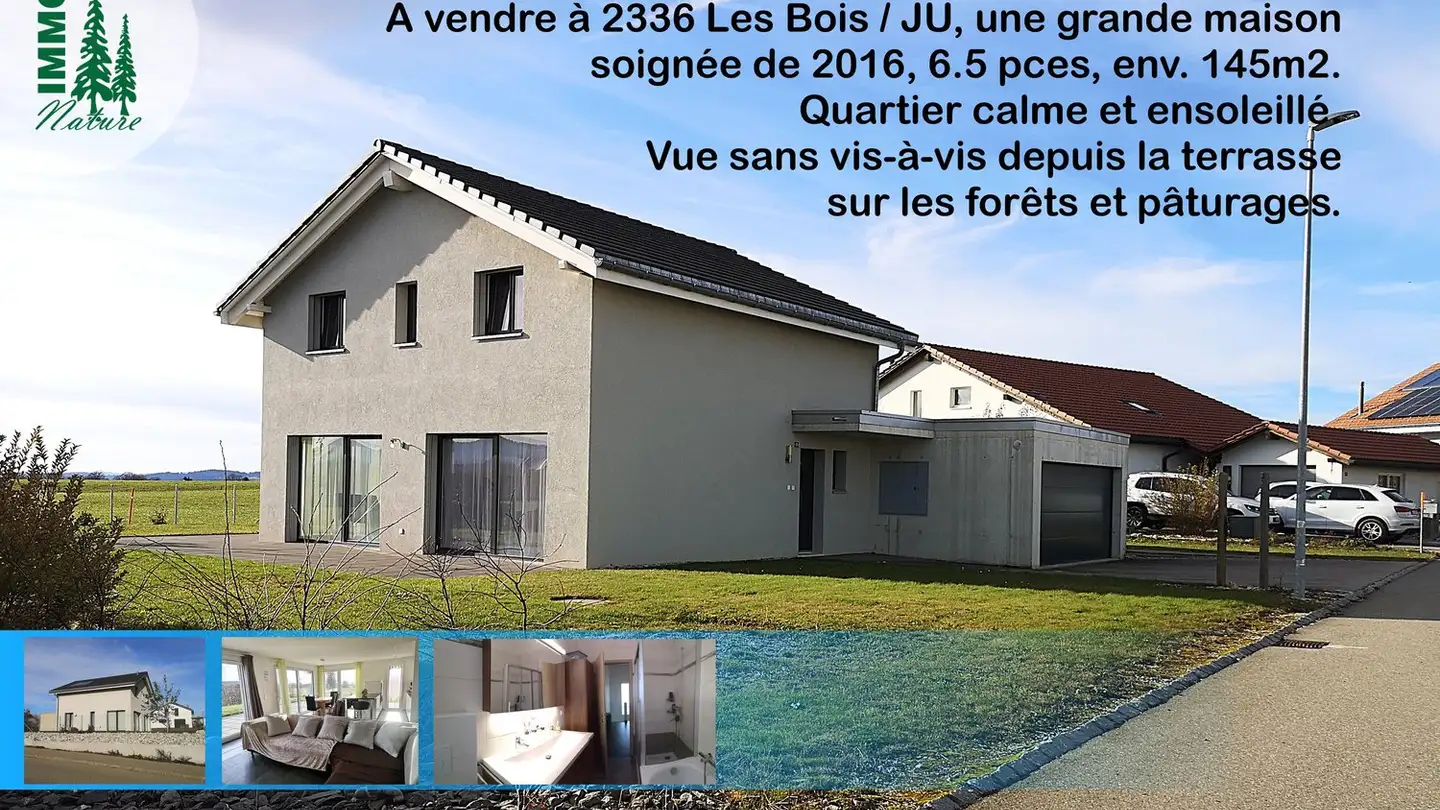 Maison individuelle à vendre - Sur La Charrerette 9, 2336 Les Bois