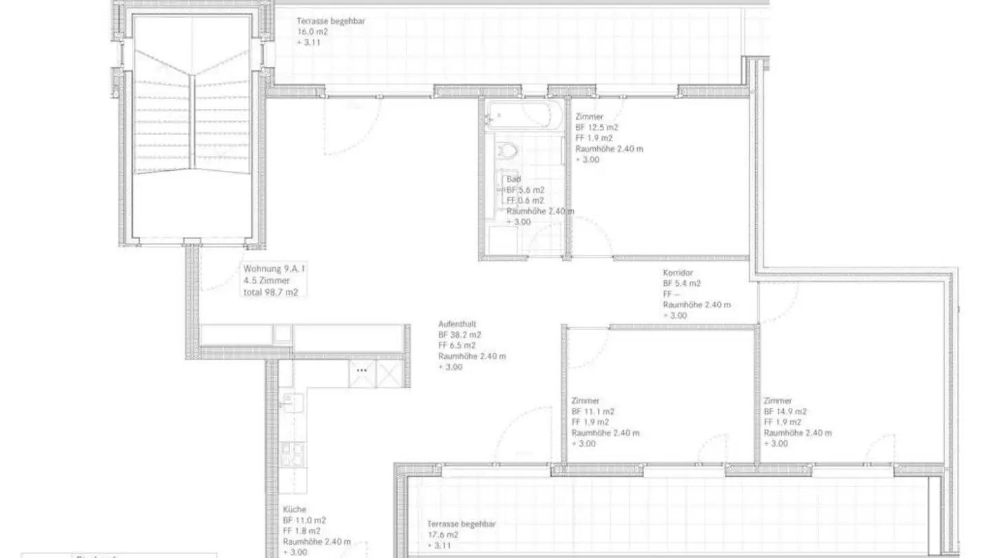 Penthouse mieten - Rosenstrasse 9, 8152 Glattbrugg - Foto 4