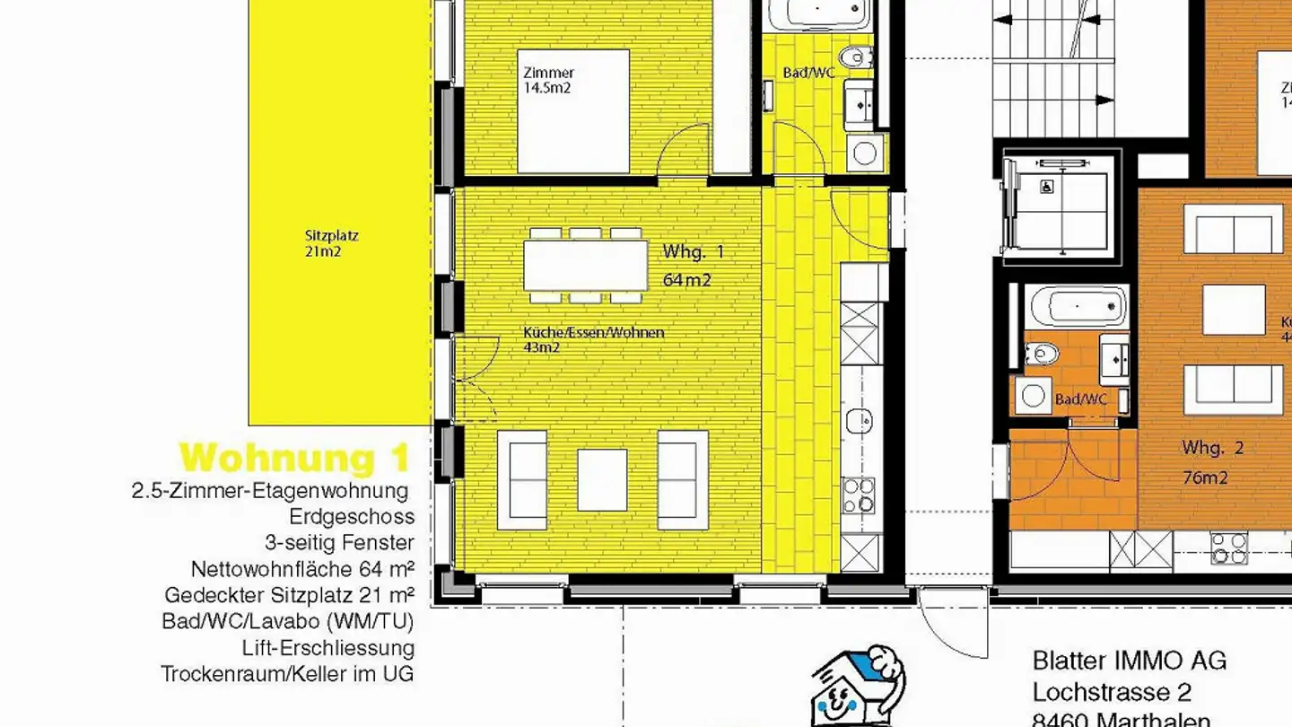 Apartment for rent - Rohnhofstrasse 6, 8416 Flaach - Photo 4