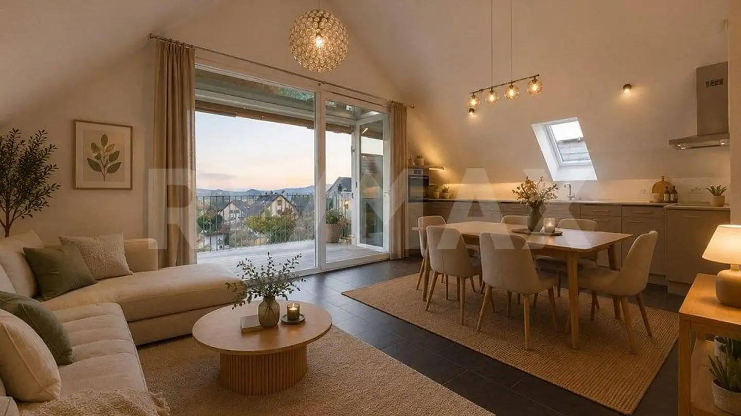 Attique à vendre - Oberdorfweg 12, 8916 Jonen