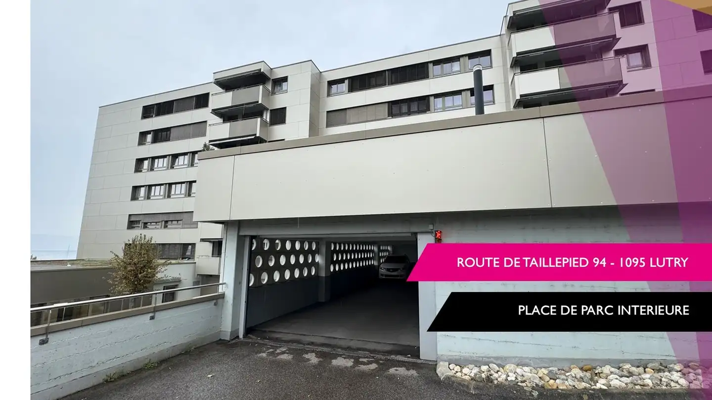 Tiefgaragenstellplatz mieten - Route De Taillepied 94, 1095 Lutry
