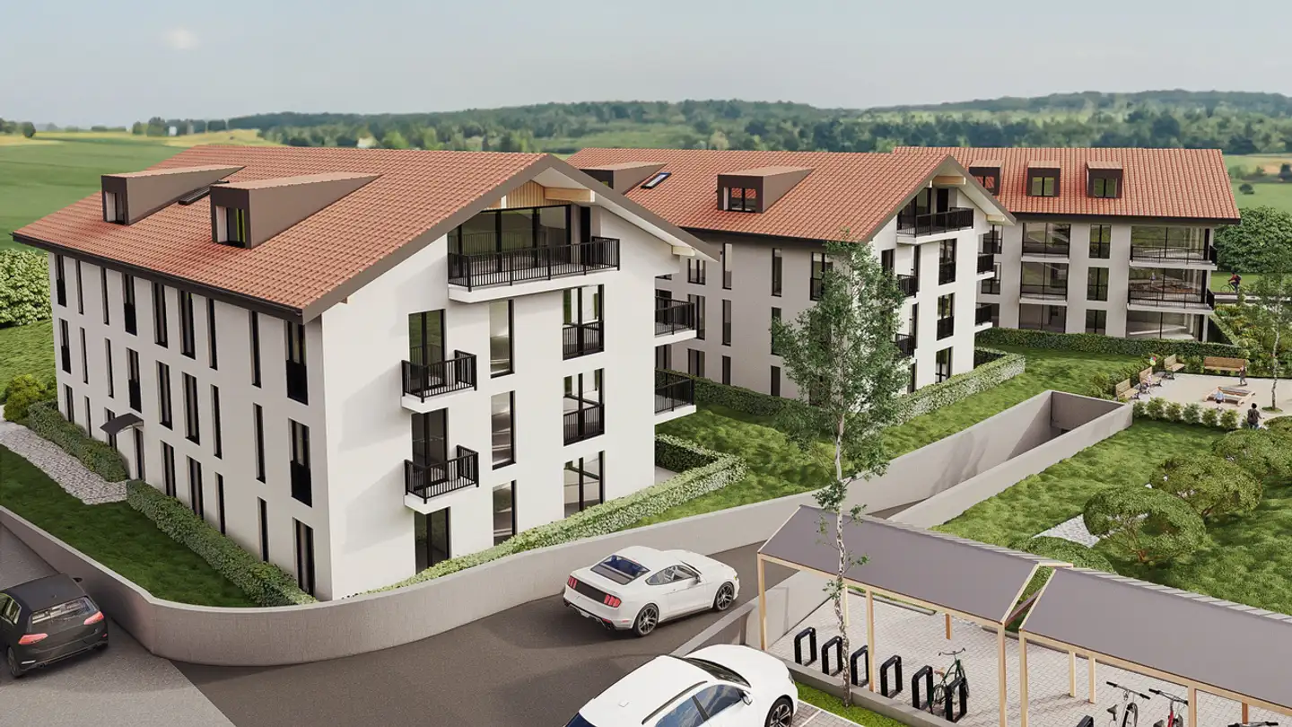 Attic flat for rent - Chemin Du Riau 4b, 1681 Billens