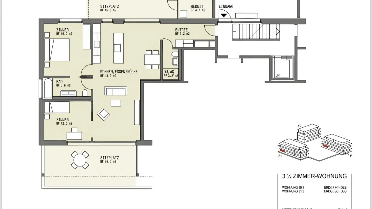 Wohnung mieten - Im Berg 19, 8320 Fehraltorf - Foto 3