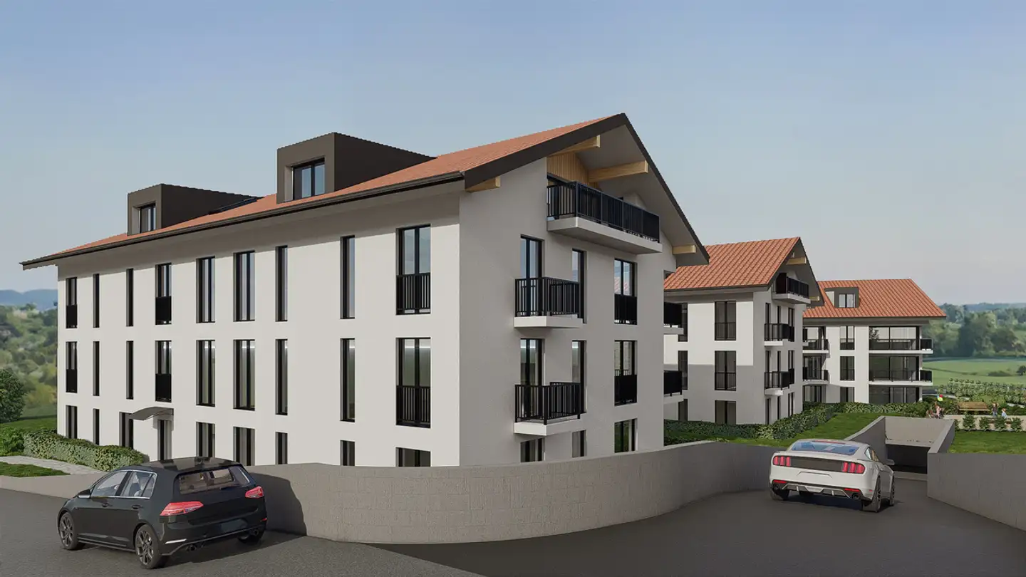 Attic flat for rent - Chemin Du Riau 4b, 1681 Billens - Photo 3