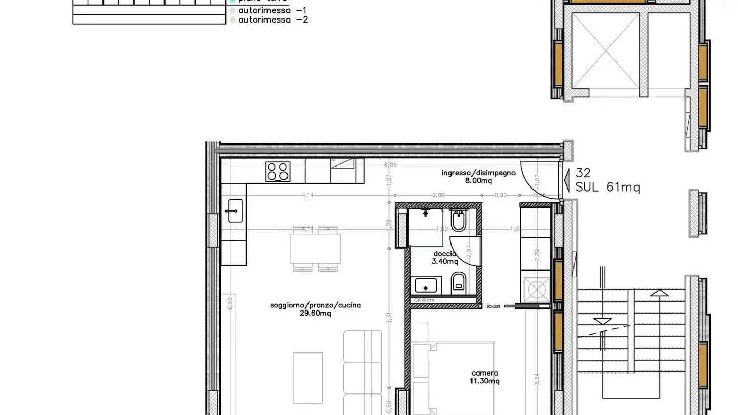 Wohnung mieten - Via Ernesto Bosia 5e, 6900 Paradiso - Foto 2