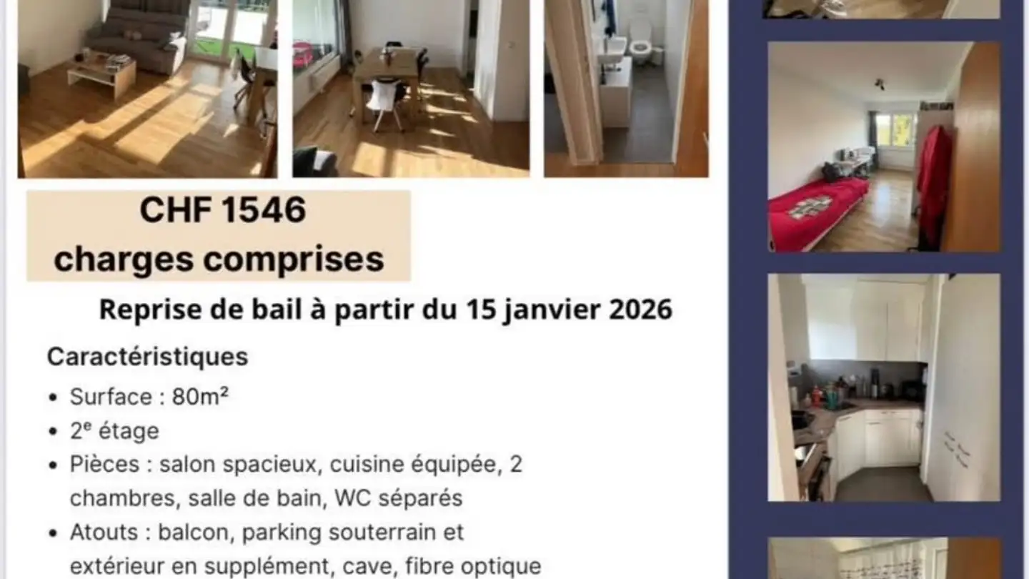 Wohnung mieten - Avenue Général Jomini 9, 1530 Payerne