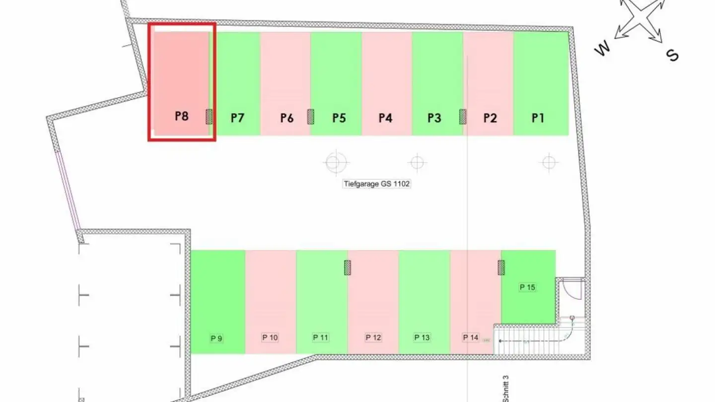 Outdoor parking space for rent - Platz 9, 8887 Mels