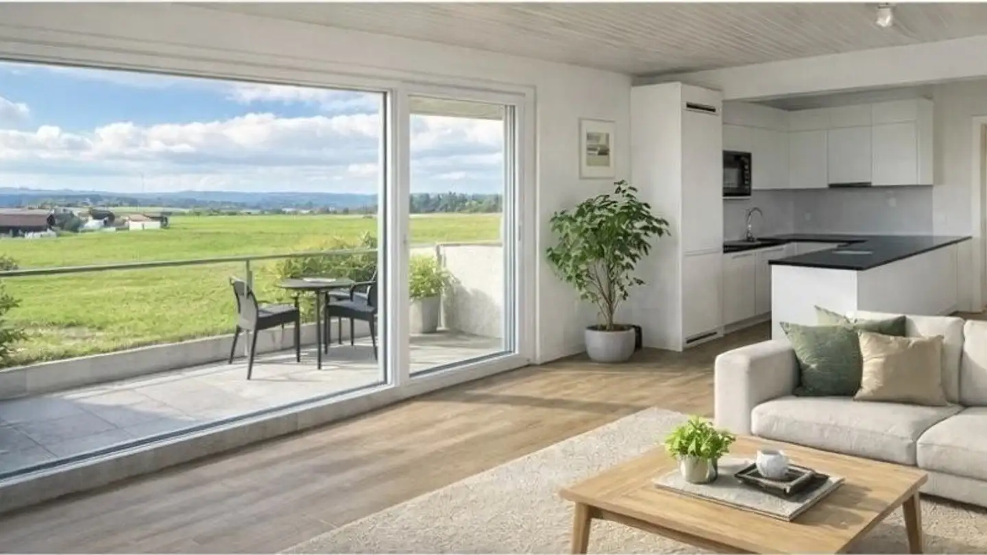 Appartement à louer - Route de Mannens, 1775 Grandsivaz