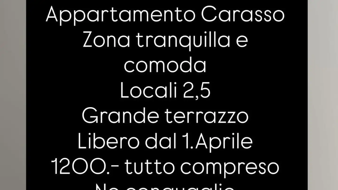 Appartamento in affitto - Via Galbisio 23a, 6503 Bellinzona