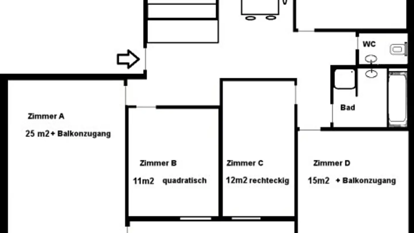 Single room for rent - Breite 6, 5210 Windisch - Photo 3