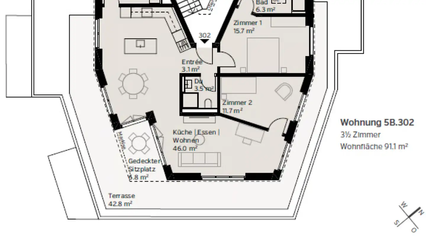 Penthouse kaufen - Lochstrasse 5b, 5304 Endingen