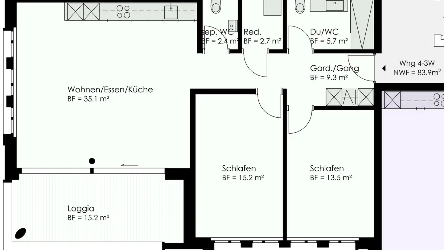Apartment for rent - Bahnhofstrasse 4, 8932 Mettmenstetten - Photo 3