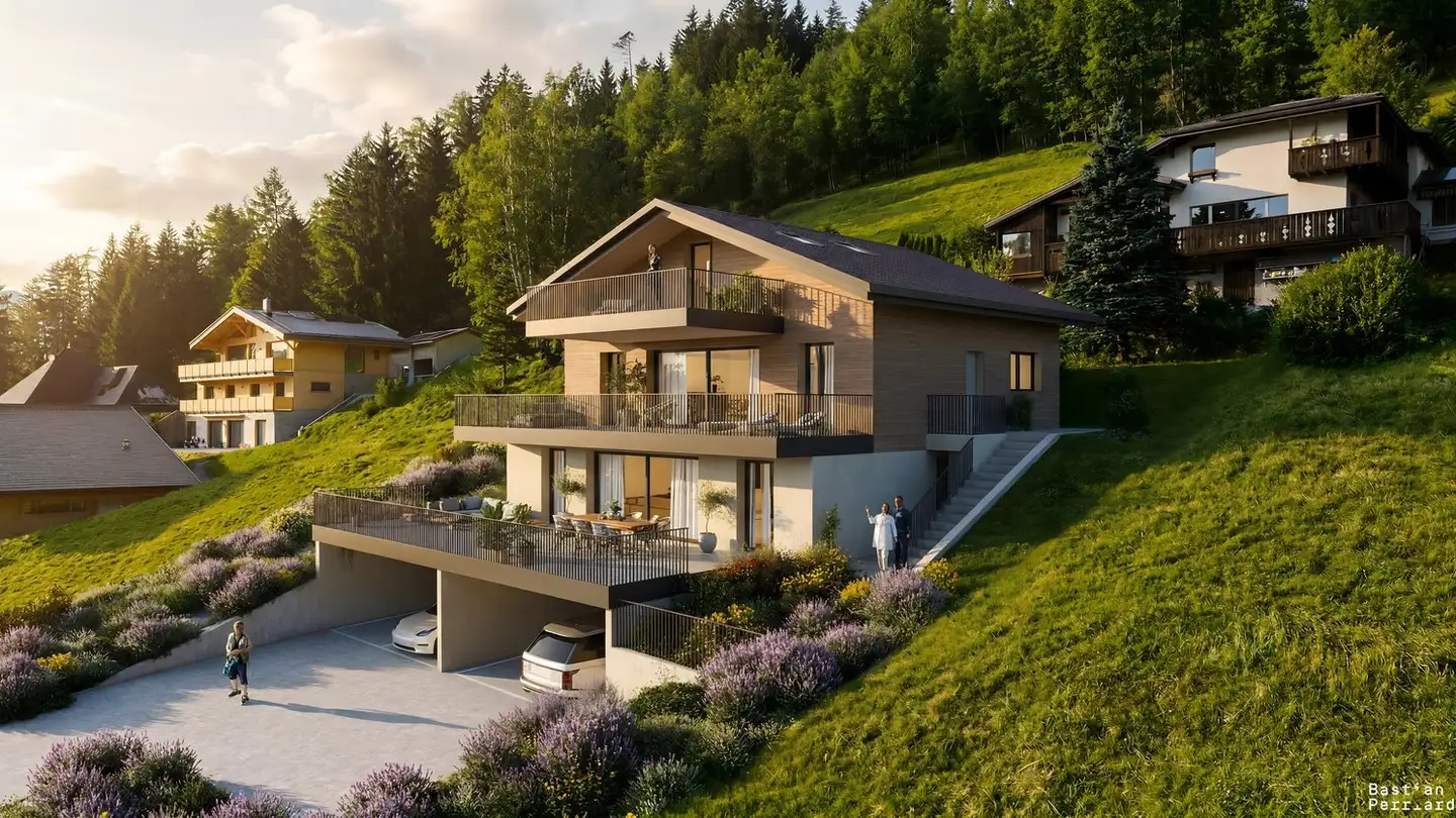 Terrassenwohnung kaufen - Impasse Erhard-Loretan 4, 1653 Crésuz