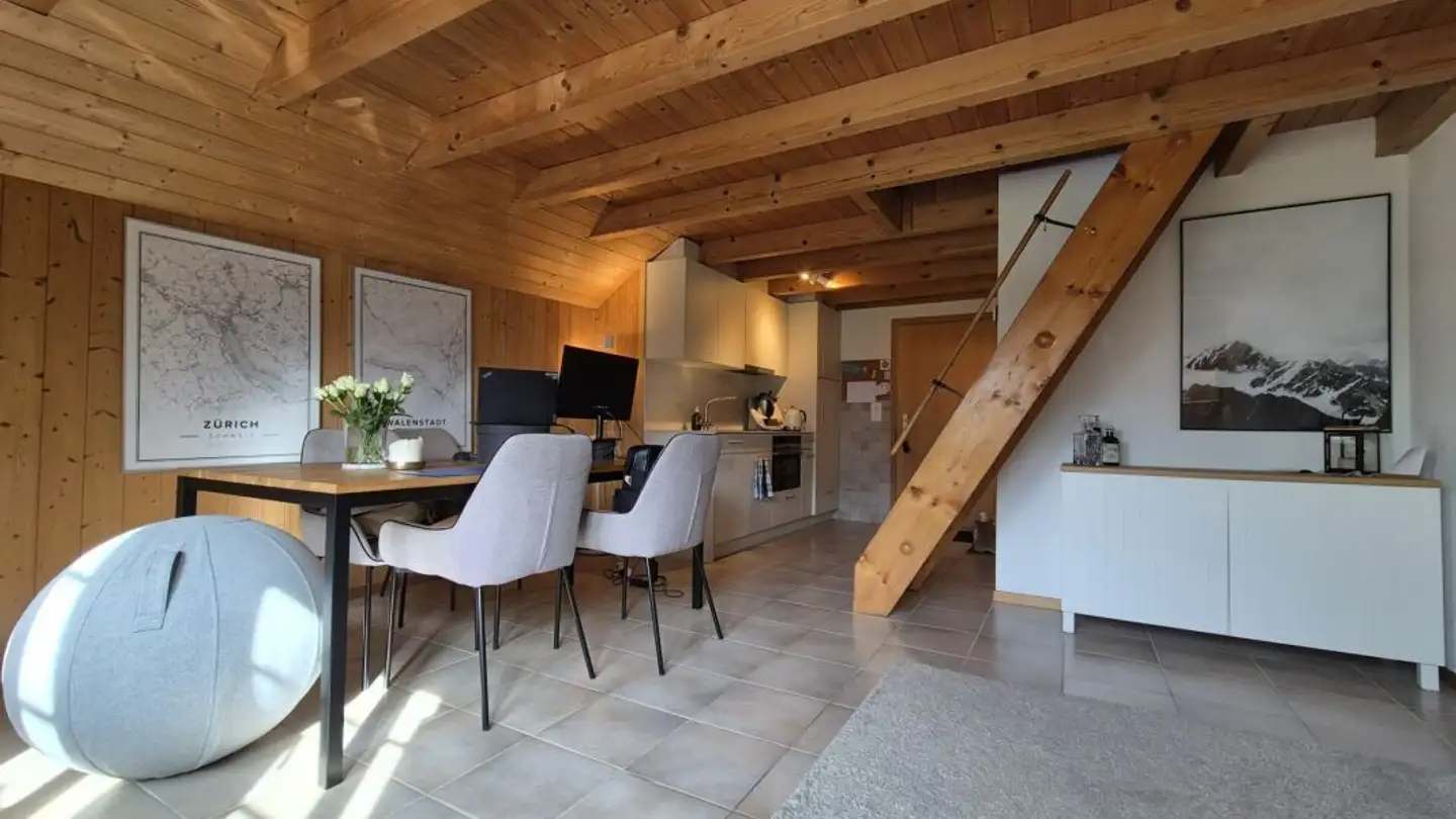 Attic flat for rent - Vorderdorfstrasse 19, 8892 Berschis